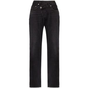 Agolde Criss Cross Upsize High Waist Nonstretch Jeans In Savage size 22
